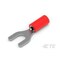 Te Connectivity Fork Terminal, #10 Stud Size, 16 AWG, 600 V, Vinyl Insulated, Red 34156 - alternate 1